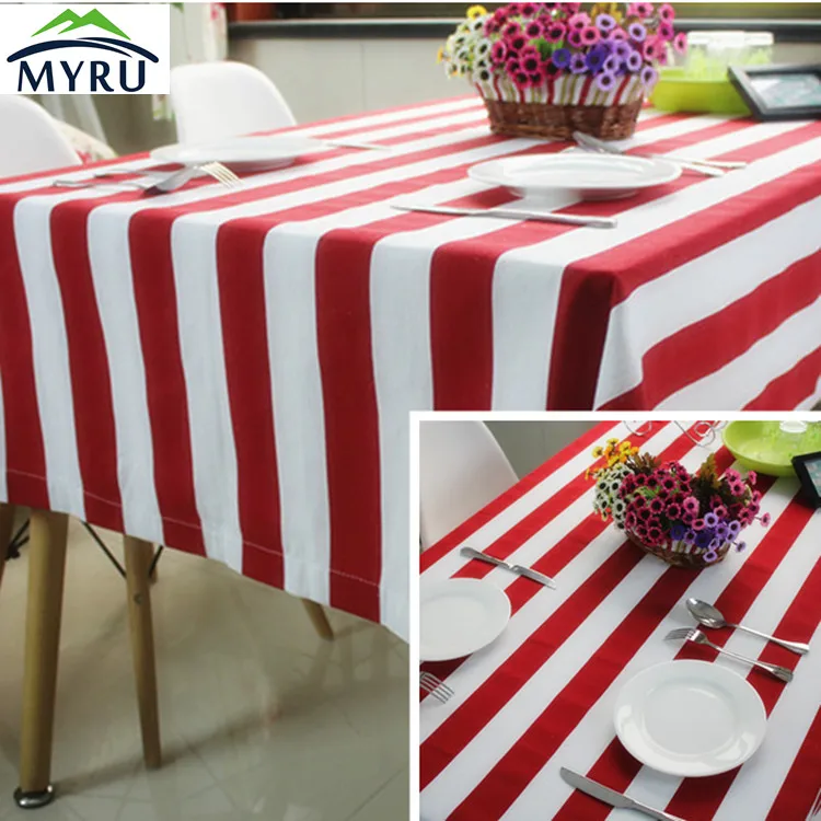 Американская пасторальная красно белая искусственная утолщенная холщовая