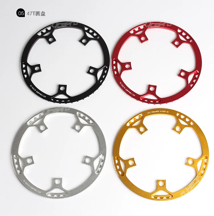 Litepro одна скорость 130BCD складной велосипед шатун BMX цепь колеса 45 T/47 T/53 T/56 T/58 T AL7075 цепь колеса 170 мм кривошипно-цепное кольцо
