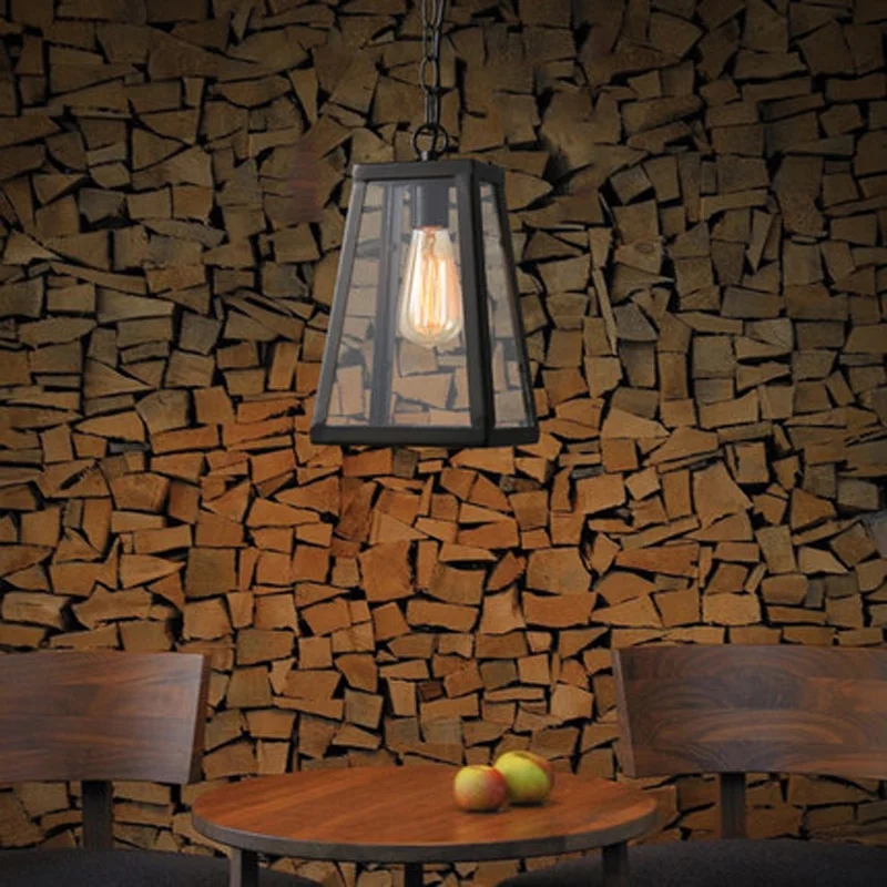 Винтажный подвесной светильник в стиле лофт фермерском простой Эдисона для
