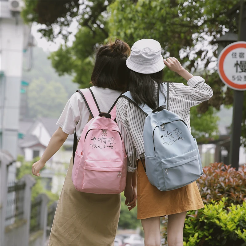 MIWIND 2018 Summer New Nylon Waterproof Student Bag Fashion Letter Printing College Wind Men And Women Backpack JQ1022 | Багаж и сумки