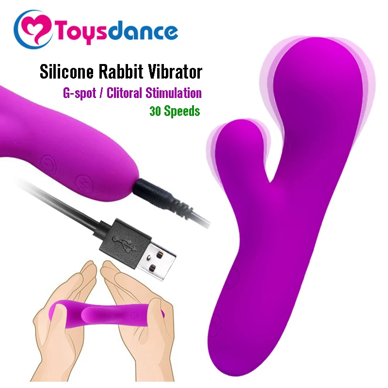Toysdance 30 скоростей мини Силиконовый кролик вибратор для женщин точка G