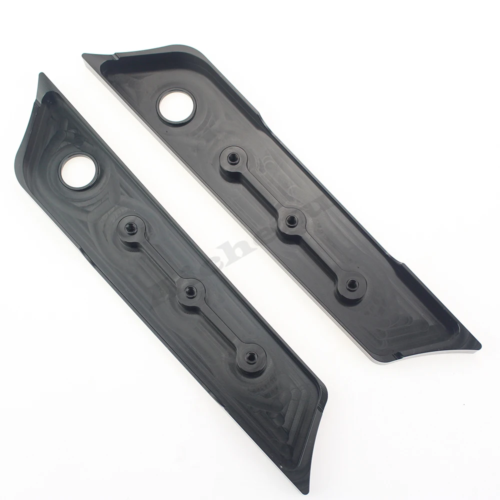 

ACZ Motorcycle Left&Right CNC Deep Edge Cut Saddlebag Latch Side Cover For Harley Street Glide Road King 2014-2017