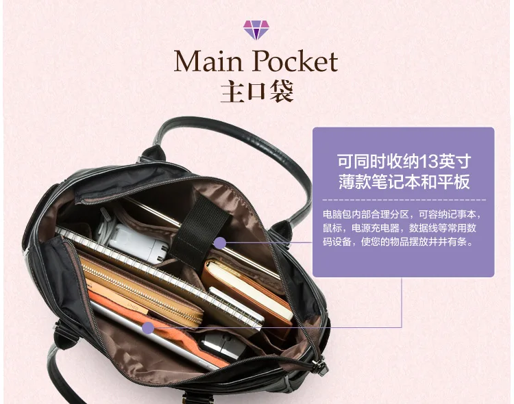 SANWA Поставка легкий модный простой портативный повседневный деловой портфель сумка для ноутбука 13,3 дюймов