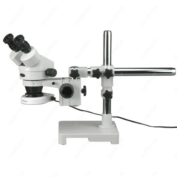 Стерео Зум микроскоп AmScope поставляет 7X 45X стерео на стрелу стенд с 80 светодиодными