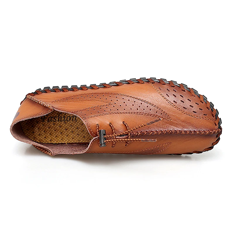 New Big Size 38-47 Fashion Men Casual Shoes Moccasins Flats Men's Breathable Driving Leather Boat Loafers | Обувь