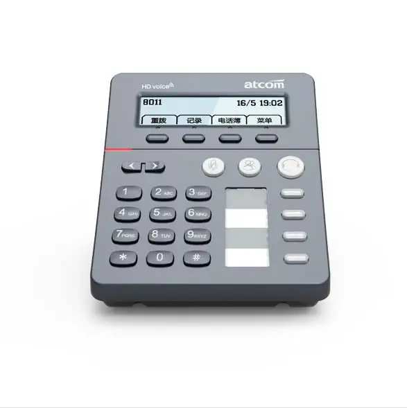 Абсолютно Новый ATCOM CT10 с H011A гарнитура VOIP SIP телефон 1 sip счетом колл центр IP
