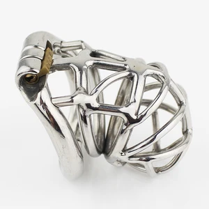 Новейший дизайн, мужское устройство верности, взрослая клетка для петуха с изогнутым кольцом петуха, секс-игрушки, связывание целомудренность пояс