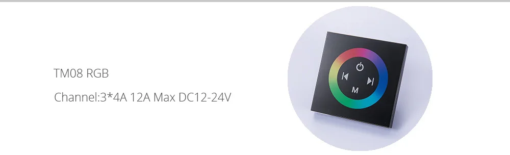 86 Тип настенный выключатель Сенсорная панель RGB одноцветный светодиодный контроллер DC12V24V Hello Fish