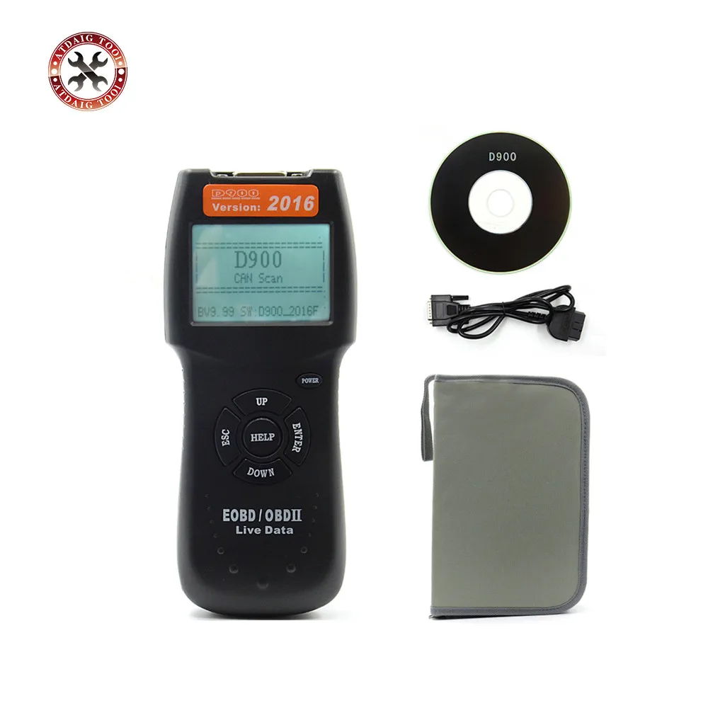 Профессиональный D900 OBD2 сканер универсальный автомобильный диагностический сканер неисправностей двигателя сканер кодов OBDII EOBD CANBUS