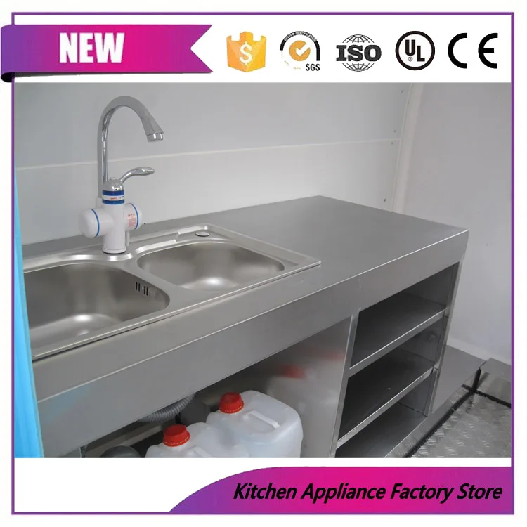 Двойная сковорода стандартная тележка для продуктов питания/тележка фаст