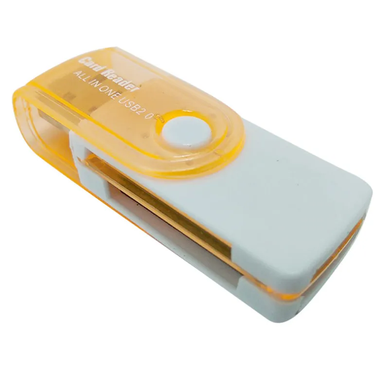 Мини Все в одном для USB 2 0 считыватель смарт карт SD/MMC/TF/Micro MS M2 кардридер 4 слота