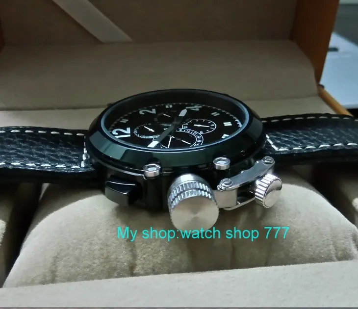 Мужские наручные часы PARNIS 50 мм с левым циферблатом автоматическое движение ветра