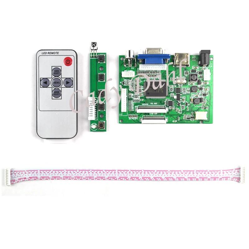 HDMI VGA 2AV 50 Pins 40 TTL плата контроллера + пульт дистанционного управления для Raspberry PI 3