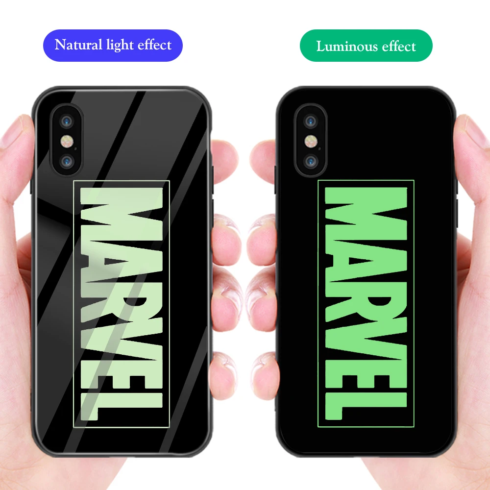 Ciciber чехол для телефона iphone 11 Pro Max XS MAX X XR Luminou glass 7 8 6 6S Plus Marvel Железный человек Funda |