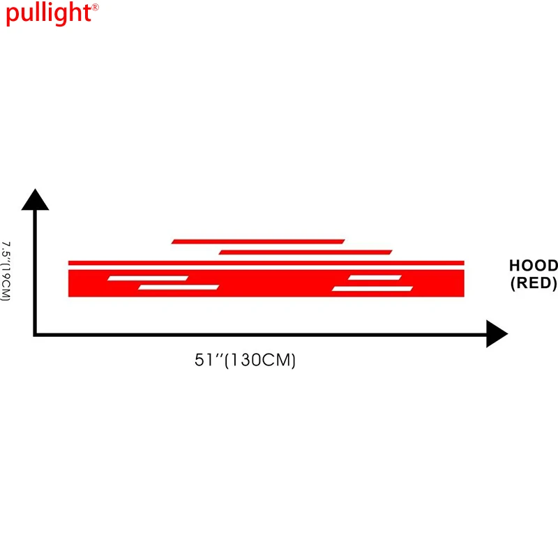 Гоночный автомобиль в полоску спортивный капот Наклейки виниловые Графика