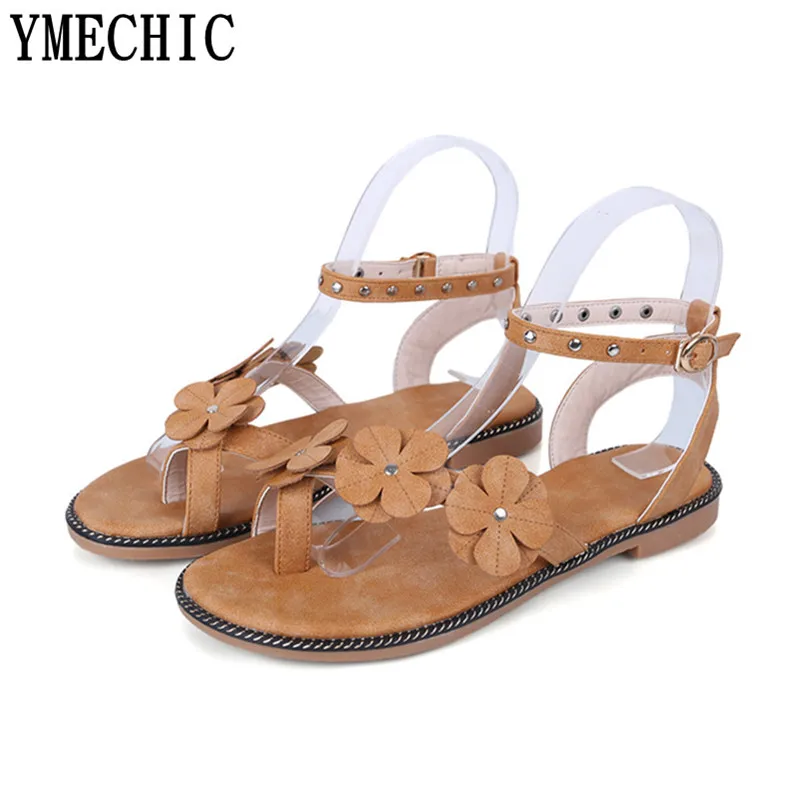 YMECHIC 2018 зеленые черные цветочные ремешки на щиколотке с заклепками женские