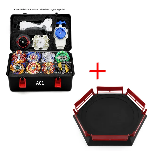 A001 TAKARA TOMY стадион Beyblade Burst набор игрушек Beyblades Арена Bayblade Металл Fusion 4D с пусковой установкой вращающаяся верхняя коробка для хранения игрушек - Цвет: A001