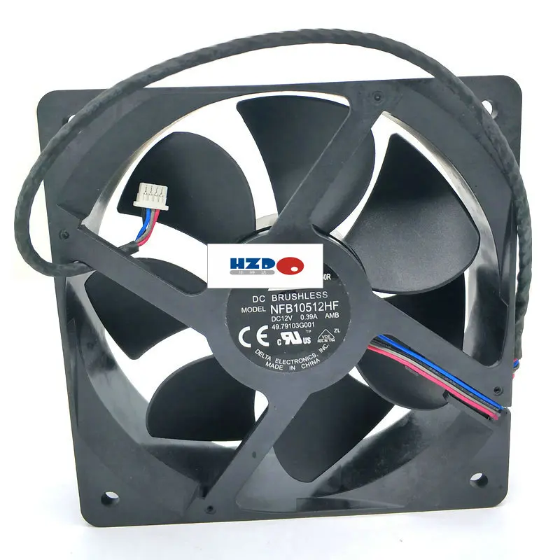 

NFB10512HF 12V 0.39A 4 провода Projcted Вентилятор охлаждения HZDO 10,5 см