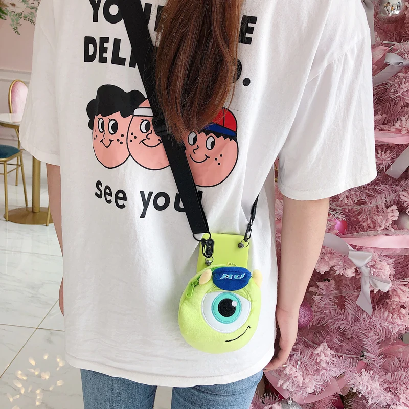 Sam S10 monsters Pouch Case Cute Sullivan Mike wallet Shell kids gift for Samsung Galaxy S9 plus S8 Note8 note9 bag cover +strap |