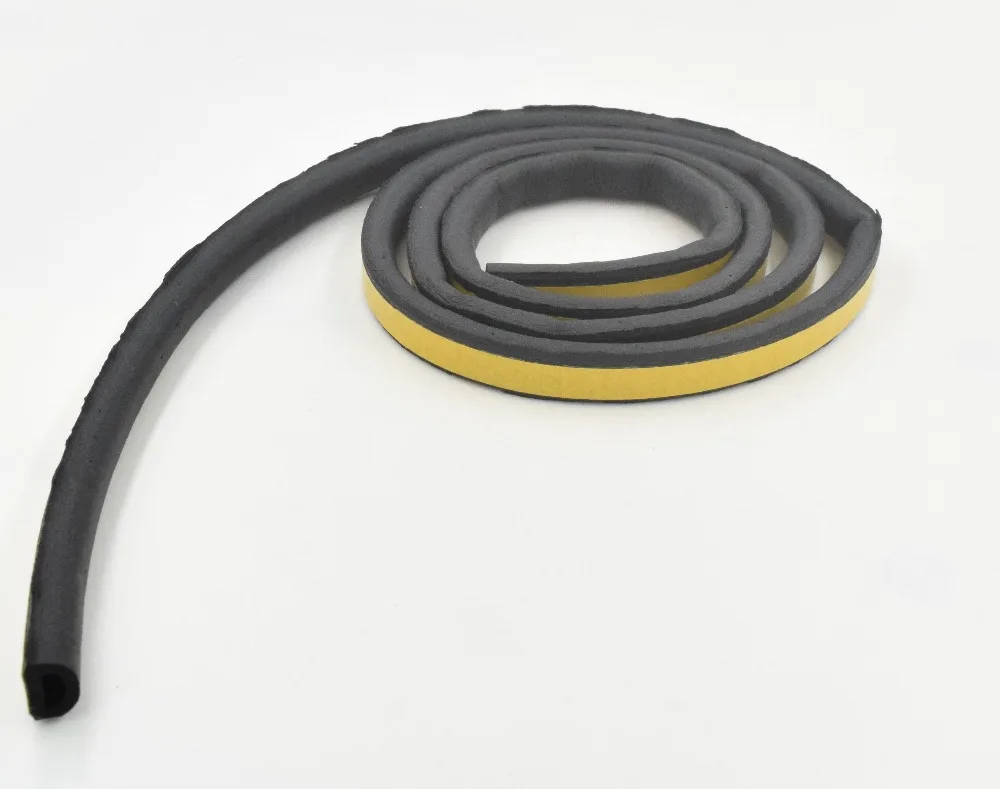 Уплотнительные ленты EDPM для дверей и окон самоклеящиеся резиновые плоские D