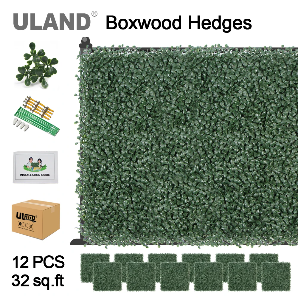 Искусственный производства uland Boxwood панели уличные забор изгороди экран 32 sqft