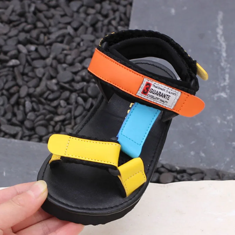 Новинка 2019 летняя повседневная обувь с открытым носком для мальчиков и девочек