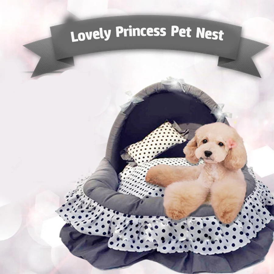 Мягкие прочные собаки милые принцесса лежак для домашнего любимца Домашние