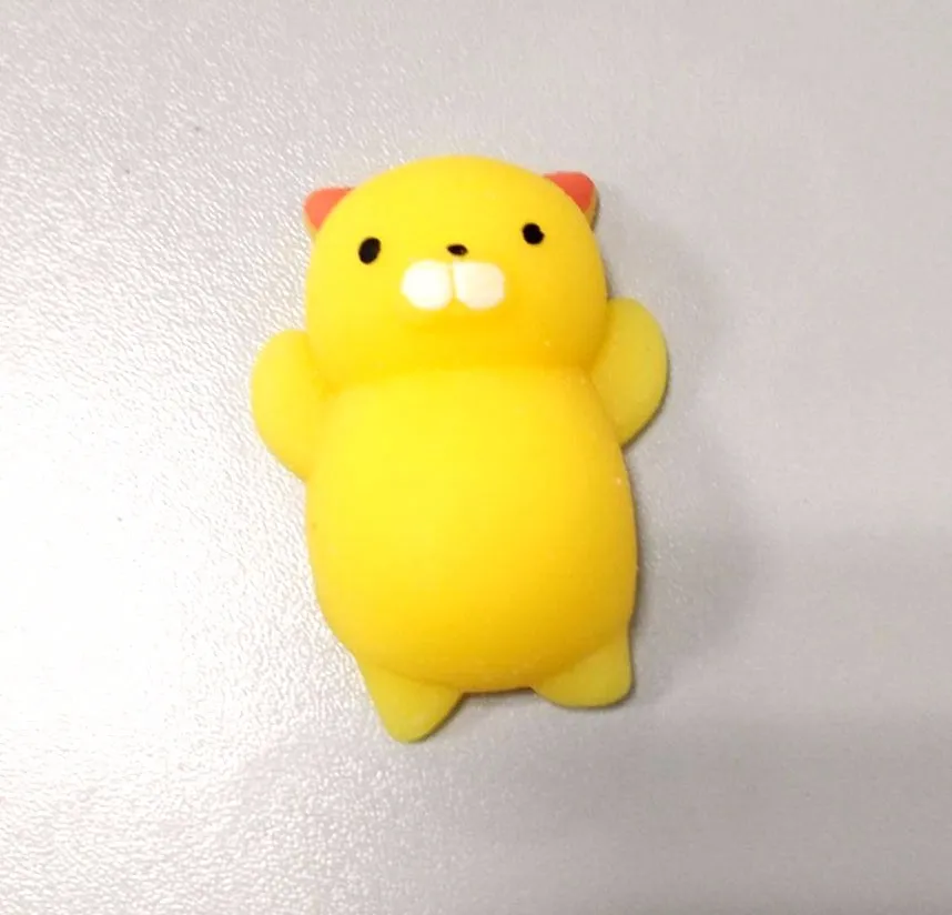 yellow cat Мини мягкое антистресс медленно поднимающееся Kawaii Mochi животное антистресс мягкое Исцеление забавное мягкое пресс для детей и взрослых снятие стресса - Цвет: yellow cat