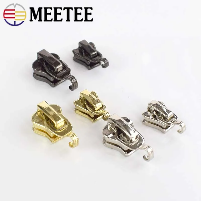 Meetee 20 шт. 3 #5 # металлические нейлоновые слайдеры из смолы для багажа одежды сделай