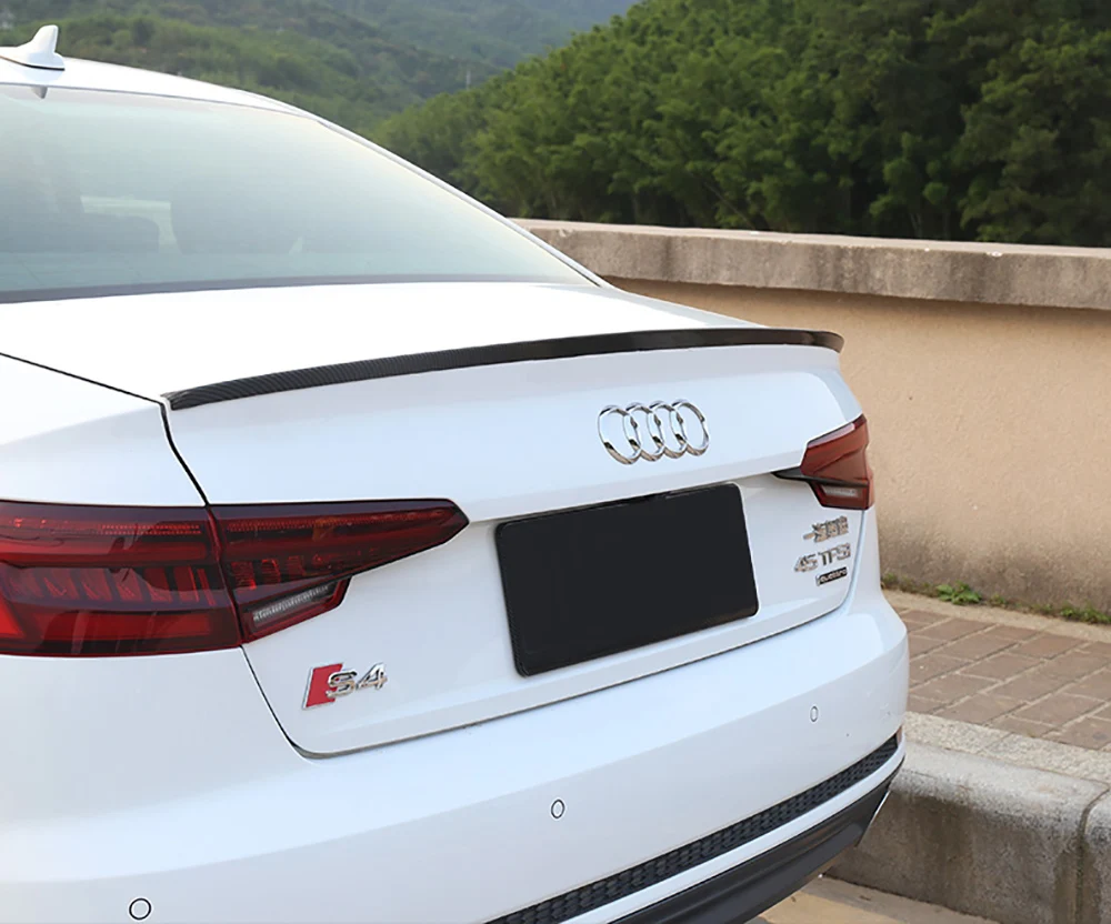 AITWATT для Audi A4 A4L B9 спойлер из углеволокна ABS пластиковый Неокрашенный Грунтовка Цвет задний багажник спойлер антикрыло на крышу