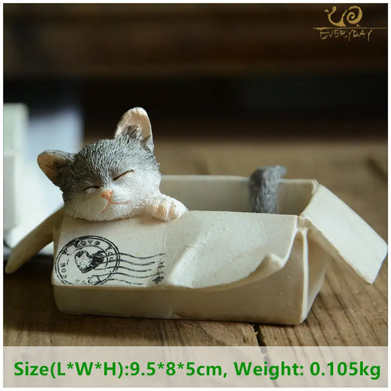 Z9809A Каждый день коллекция Пасхальный kawaii Декор для дома, с изображением кота аксессуары фигурки животных манэки-нэко \ скульптура, миниатюрная сказочная сад - Цвет: Z9809A