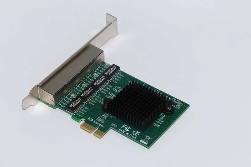 4-портовый гигабитный Ethernet сетевой адаптер для сервера карт RJ45 разъем 10/100/1000