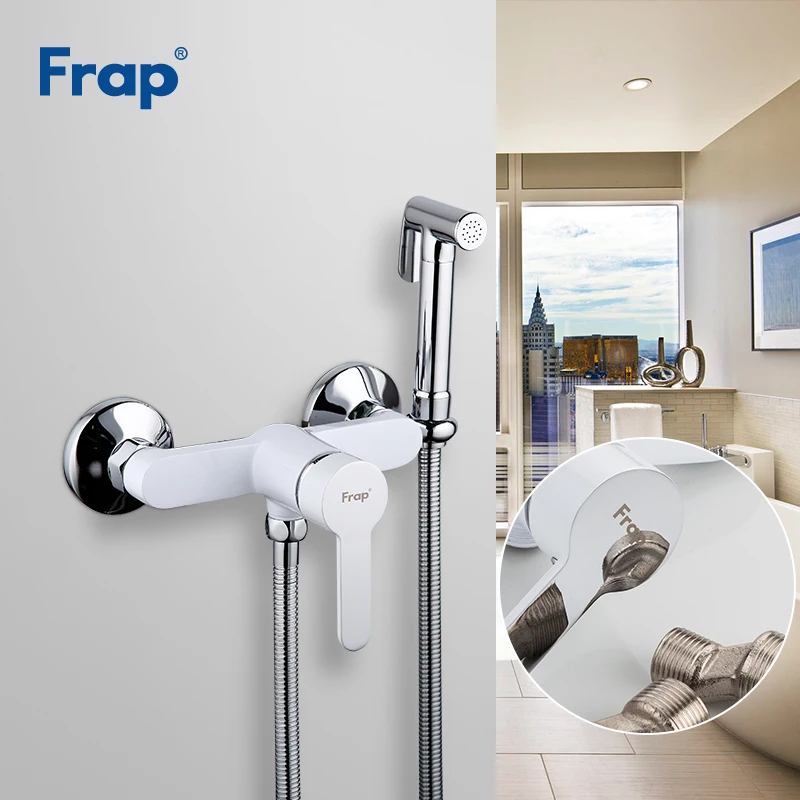 FRAP Bidets 3 color brass bathroom shower tap bidet toilet sprayer bidet mixer ducha higienica toilet faucet hygienic shower