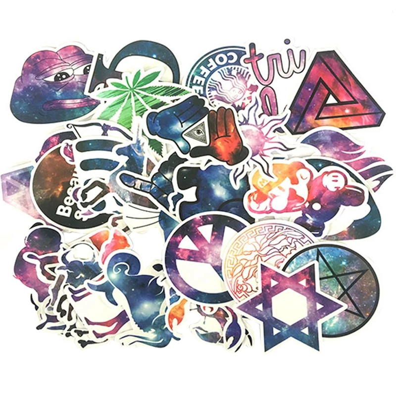 36 шт смешанные наклейки Звездное небо игрушки Музыка ретро полоса для DIY гитары