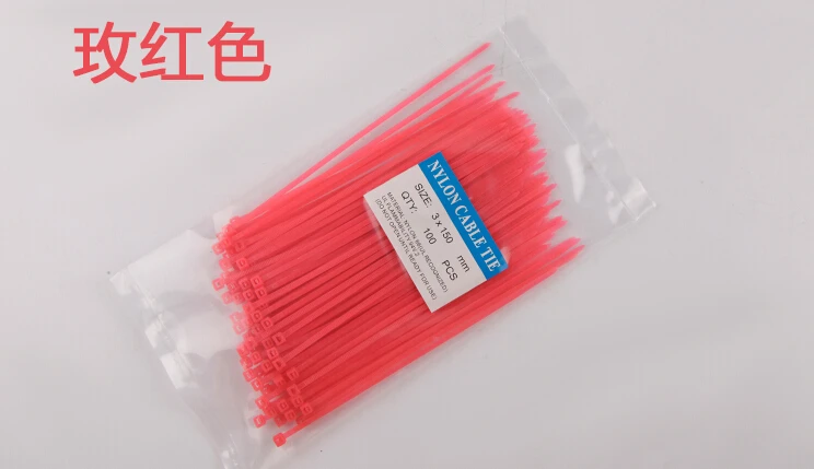 Бесплатная доставка 3x150 мм самоблокирующиеся кабельные стяжки. Кабельные стяжки