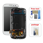 100% тест для Samsung Galaxy S III S3 i9300 i9300i i9301 i9301i i9305 Полный ЖК-дисплей сенсорный экран дигитайзер в сборе