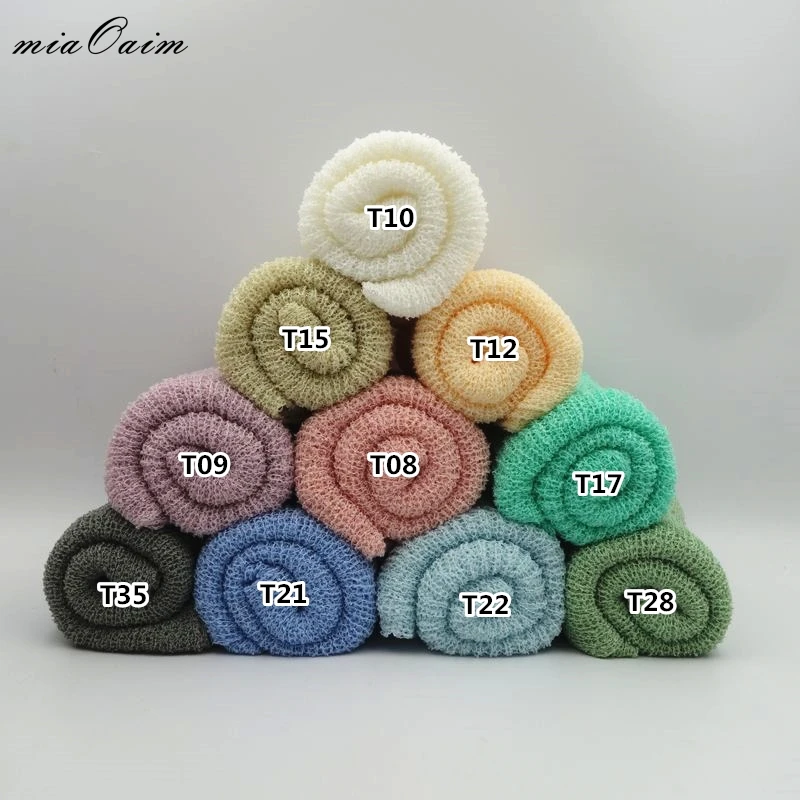 

5pcs/lot 150*30cm Stretch Knit Wrap Newborn Baby Photography Studio Props Boutique Soft Stretch Wrap Baby Blankets Swaddle Wraps