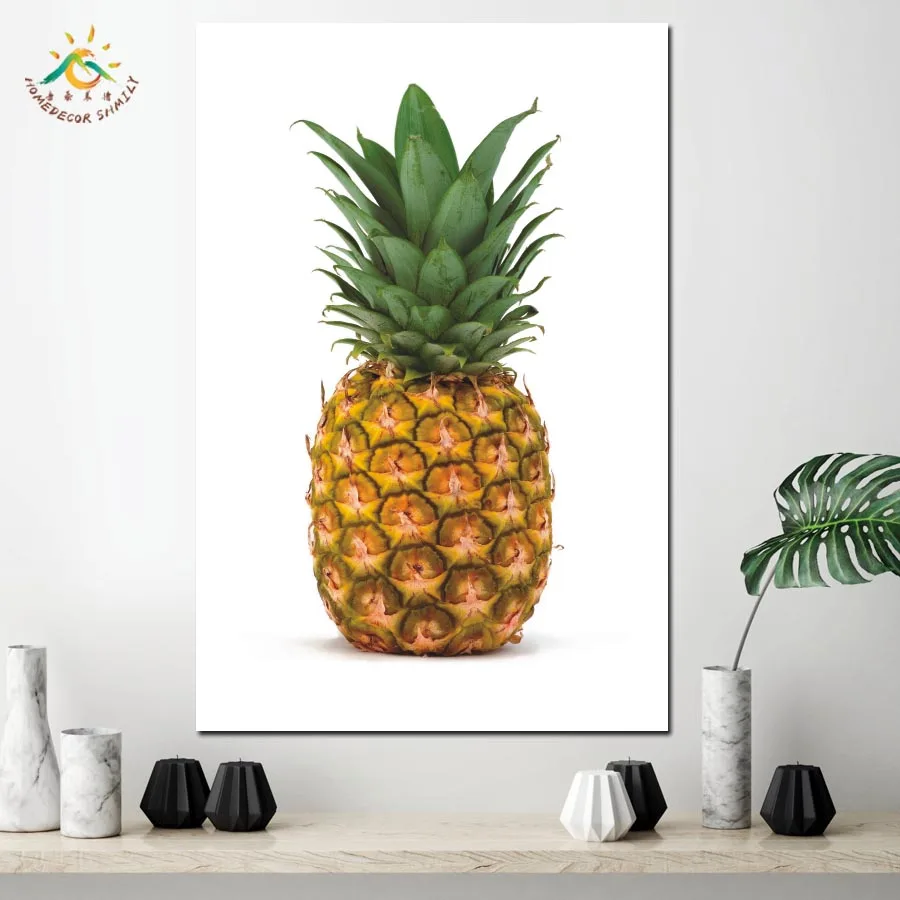 Настенный постер в скандинавском стиле с изображением фруктов ананасов картина