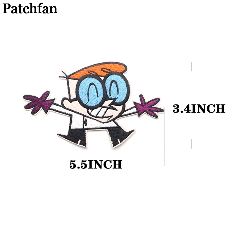 Patchfan Dexter's лаборатория DIY Вышивка для аппликации, шитья железа на одежду кронштейн украшения дома наклейки значки A2090