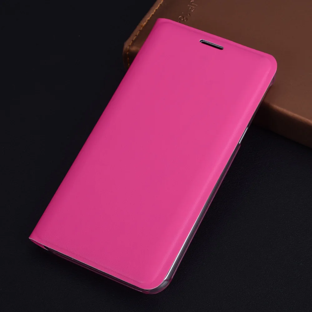 Откидной кожаный чехол-кошелек для телефона Samsung Galaxy J7 J5 J3 Pro SM J730 J530 J330 J730F J530F SM-J530F SM-J730F DS EU - Цвет: Rose Red