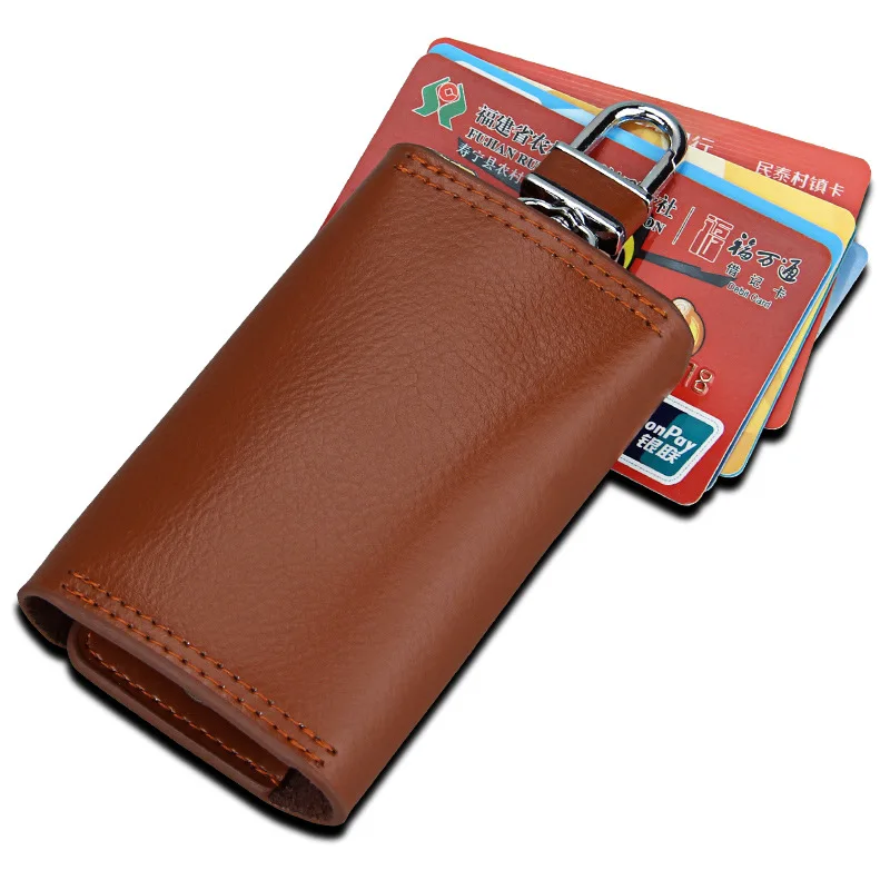 2019 мужской брелок из натуральной кожи для мужчин и женщин органайзер ключей