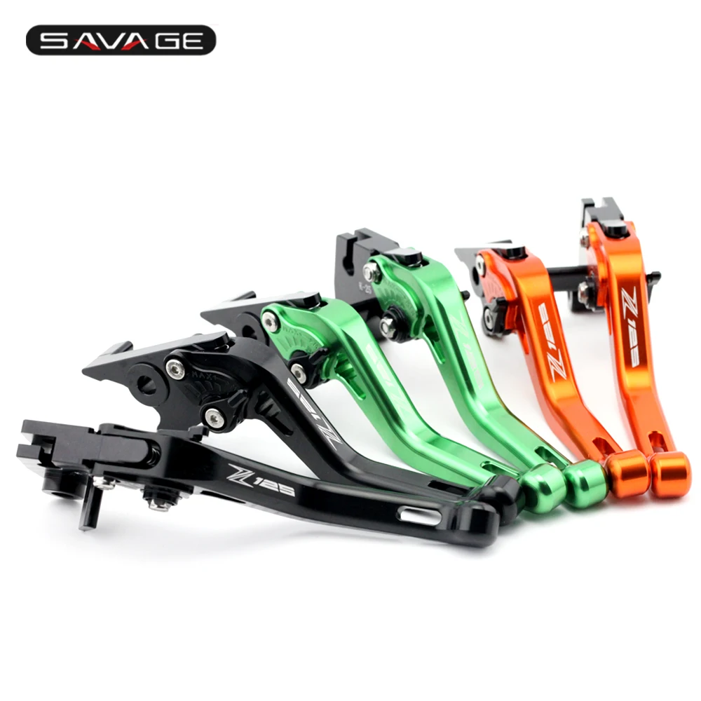 

Short Brake Clutch Levers For KAWASAKI Z 125 2015 2016 2017 Motorcycle CNC Aluminum Adjustable Logo Z125