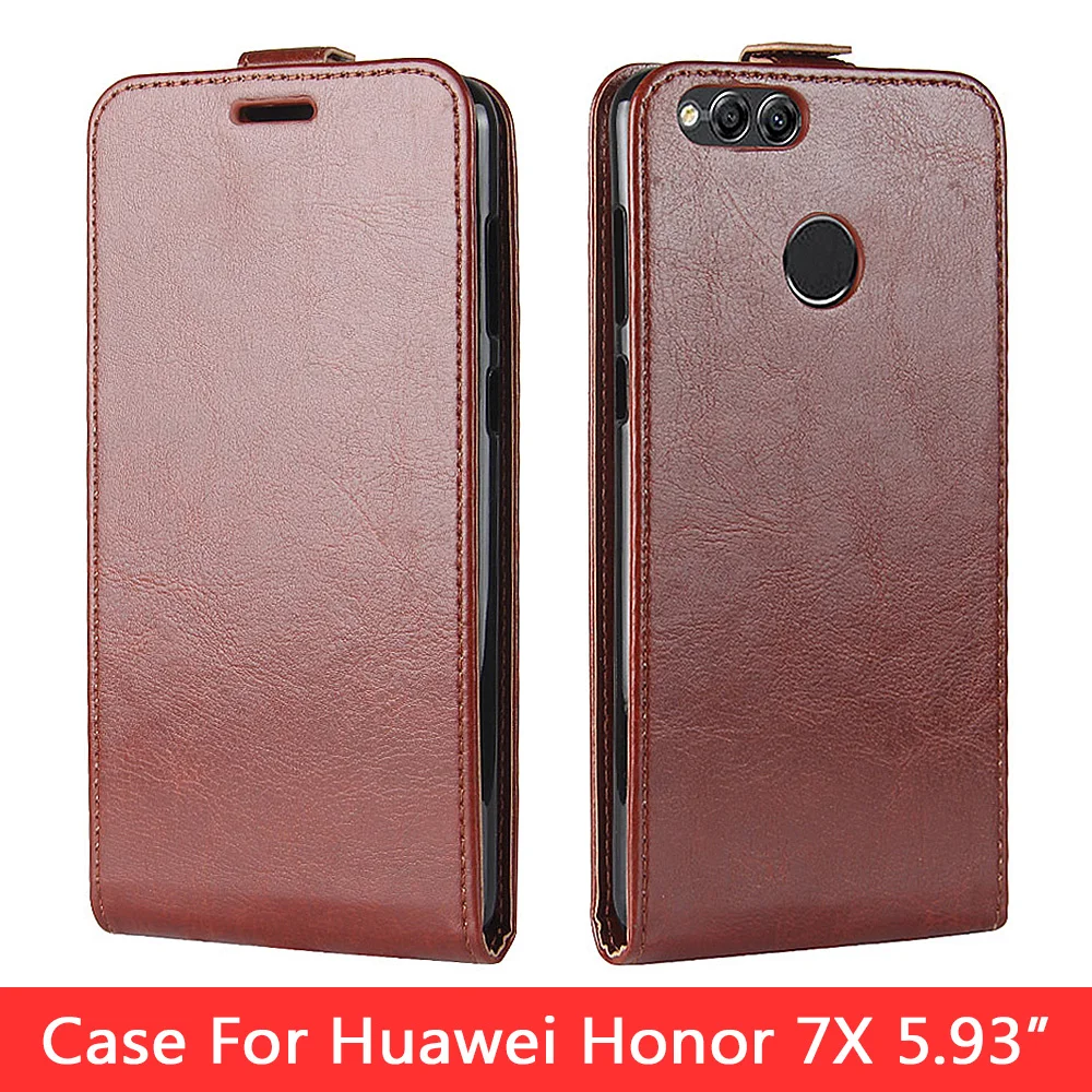 flip leather case for huawei honor 7c aum l41 5 7 russia version phone cover for huawei honor 7x 7c pro case with card slot free global shipping