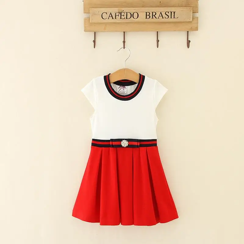 Kids Girls Dress 2-6T Princess Girl Bow 2018 New Party Wedding Vestidos Infant Children Clothes Retail JN526-1 | Детская одежда и