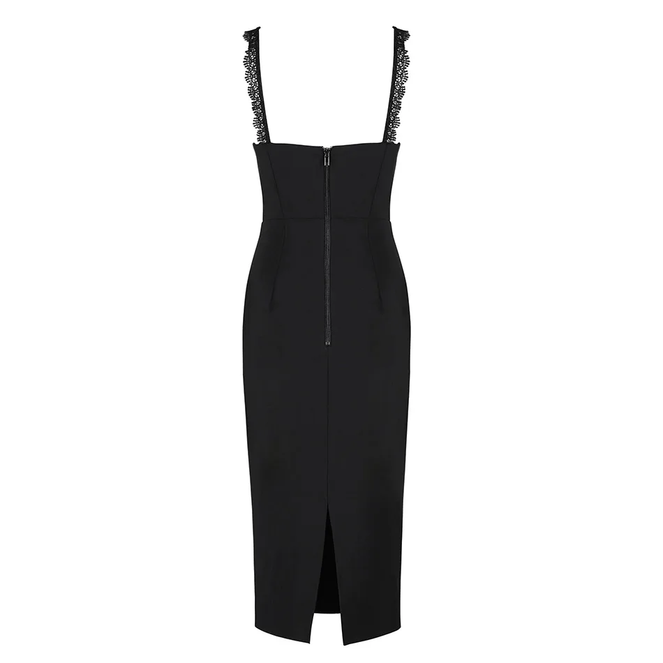 Seamyla 2019 New Women Celebrity Party Dresses Sexy Sleeveless Bodycon Clubwear Black Red Vestidos Knee Length Runway | Женская одежда