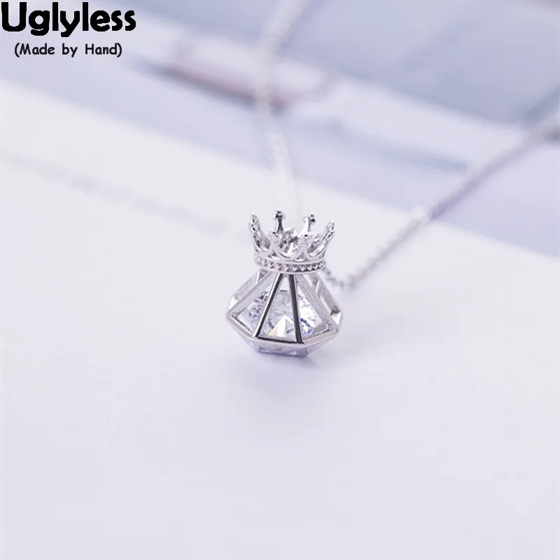 Женские ожерелья с инкрустацией 100% натуральная корона из натурального серебра