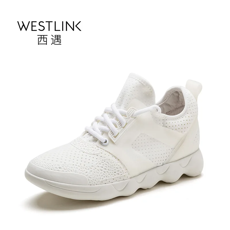 Westlink 2017 Весной Новый Верхний Слой Кожи Англии Стиль шнуровке Круглый Носок