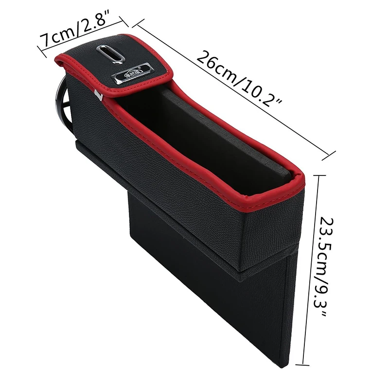 CARSUN черный + красный искусственная кожа многофункциональная коробка для
