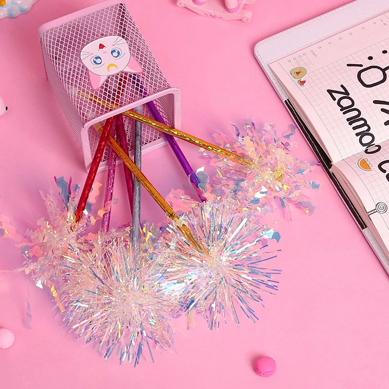 5 шт./упак. творческая блестящая Шариковая ручка для фестиваля милая пластиковая