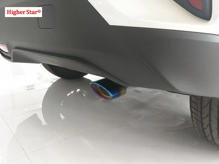 Для Toyota CHR C-HR- Высокое качество нержавеющая сталь автомобиля двойные трубы глушители, выхлопная труба выход украшения хвост горло